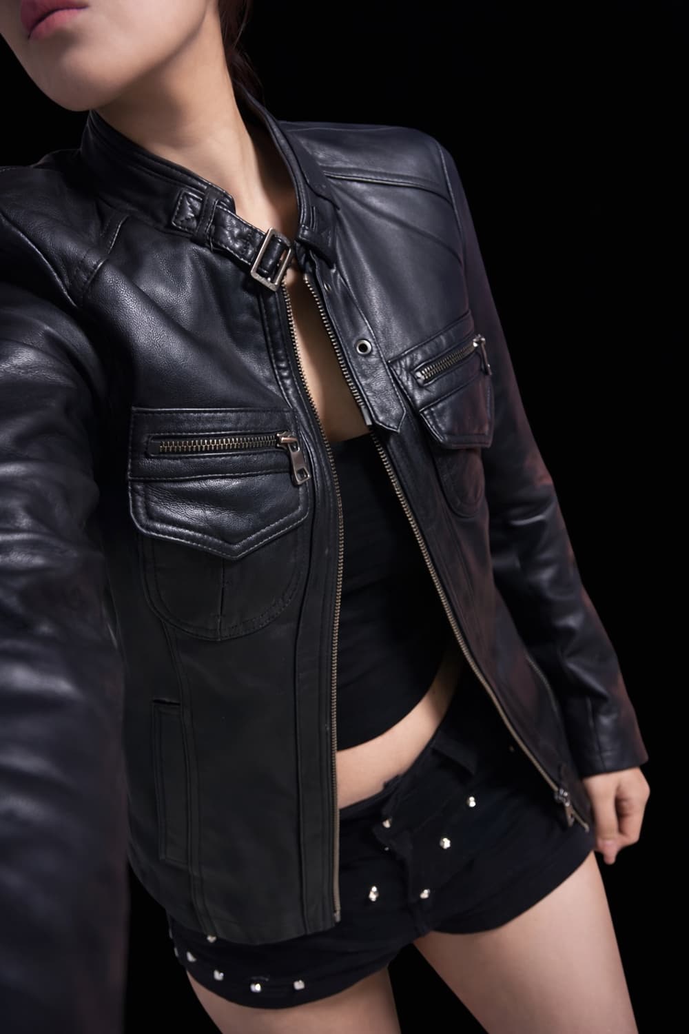 양가죽 레더 포켓 자켓 상품이미지1
