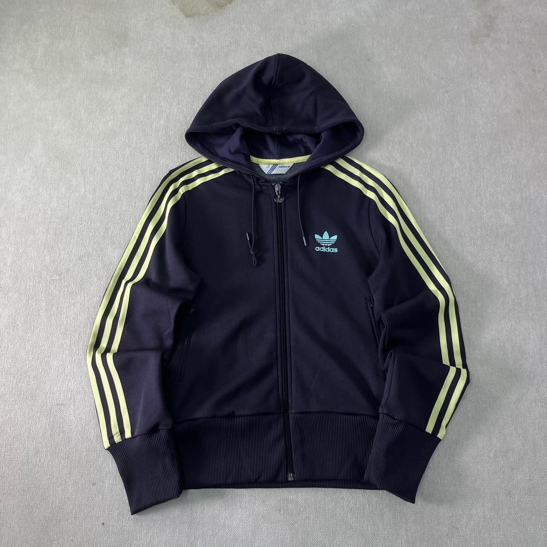 W 95 아디다스 퍼플 후드 트랙탑 져지 상품이미지1