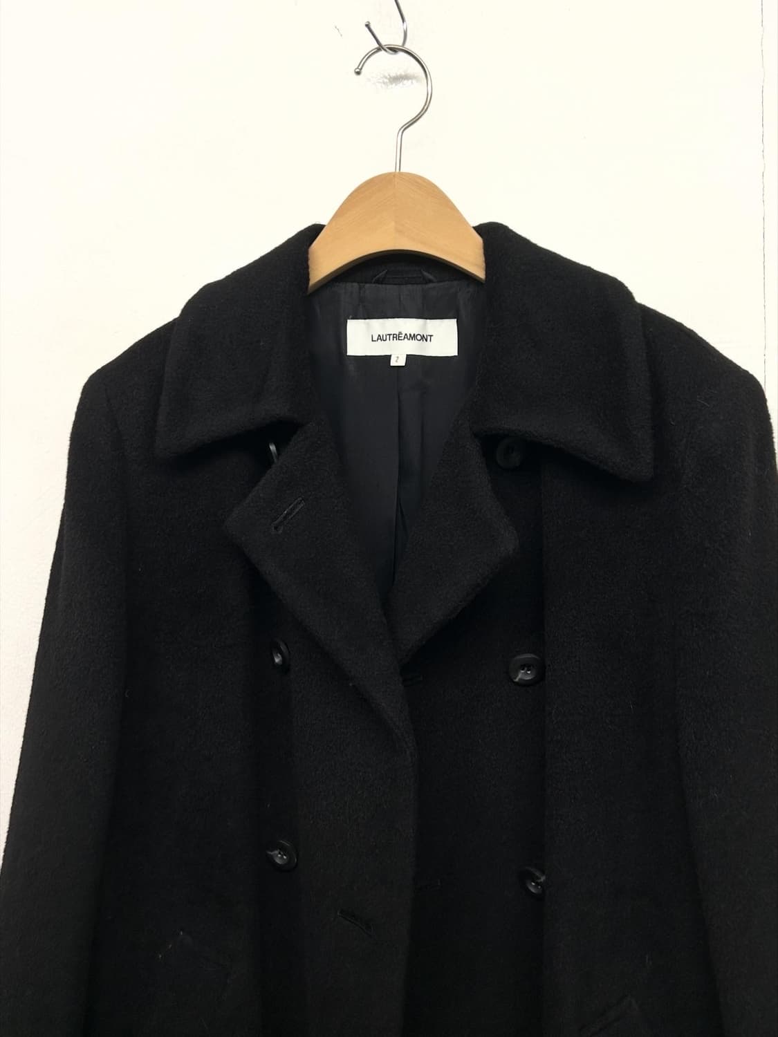 LAUTREAMONT 블랙 롱 코트 상품이미지2