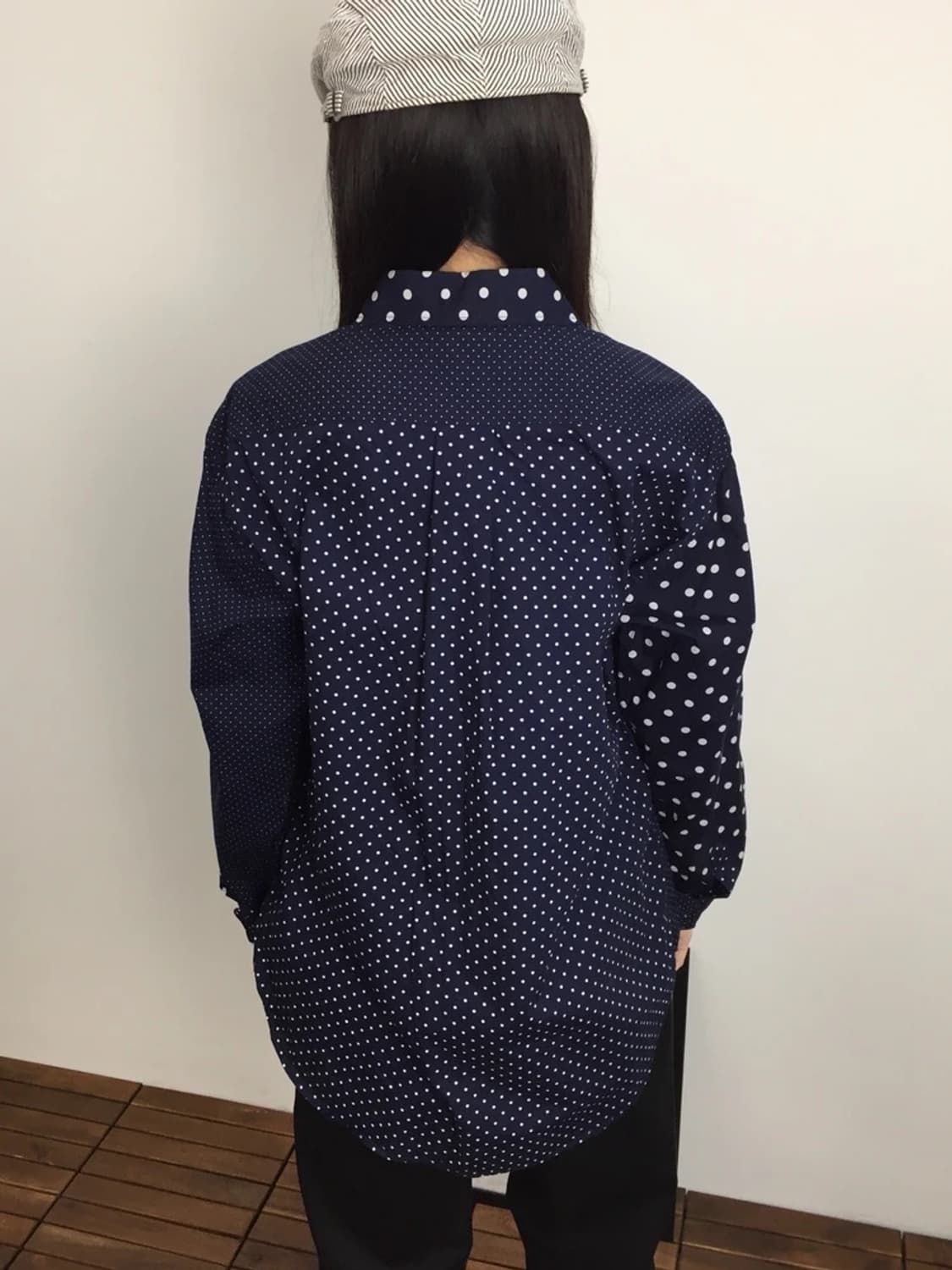 J.FERRY MEN Navy Dot Shirt 상품이미지3