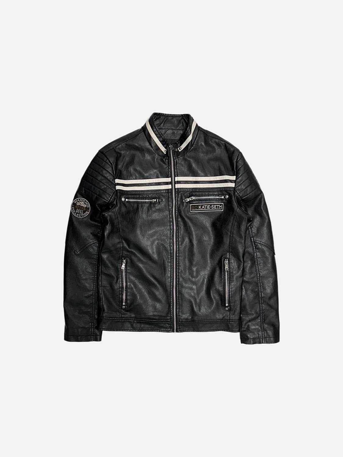 KATIE SETH 빈티지 라이더 가죽자켓 상품이미지1