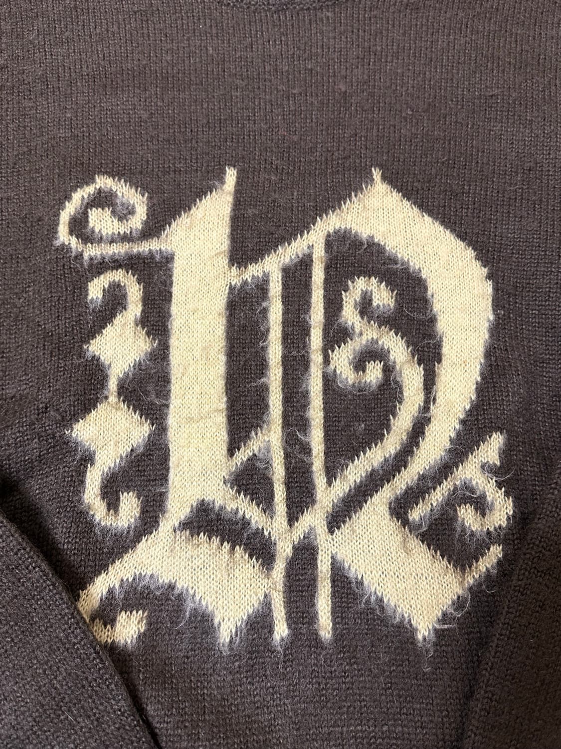 디스이즈네버댓 Fortuna logo 니트 브라운 상품이미지5