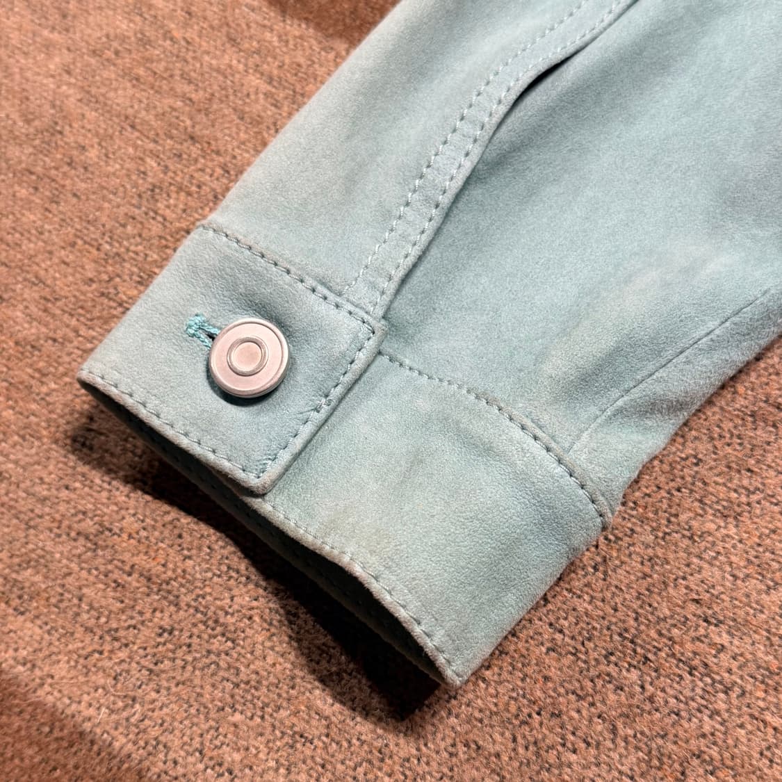 이태리 조르지오 브라토 브라토비치 램스킨 스터드 트러커 자켓 L 양가죽 상품이미지8