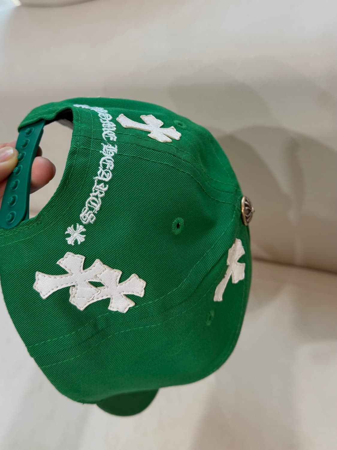 크롬하츠 크로스패치 캡 그린 상품이미지4