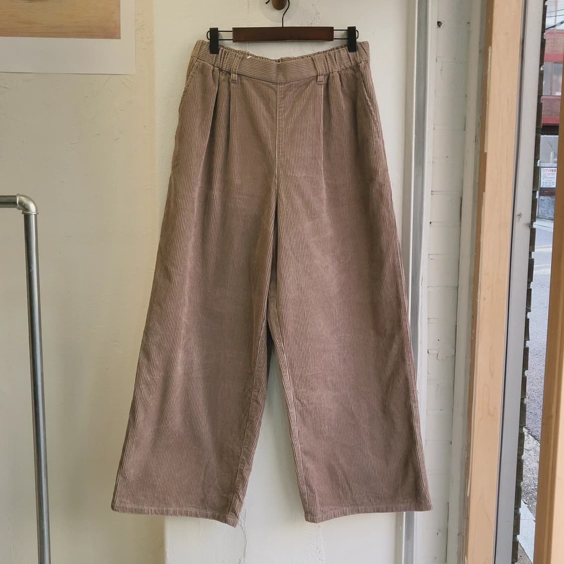 Studio clip 와이드 코듀로이 밴딩팬츠 상품이미지1