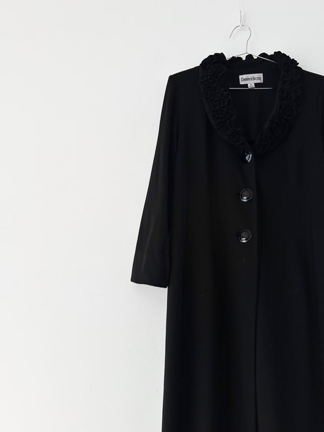 Rose neck detail jacket / black 상품이미지6