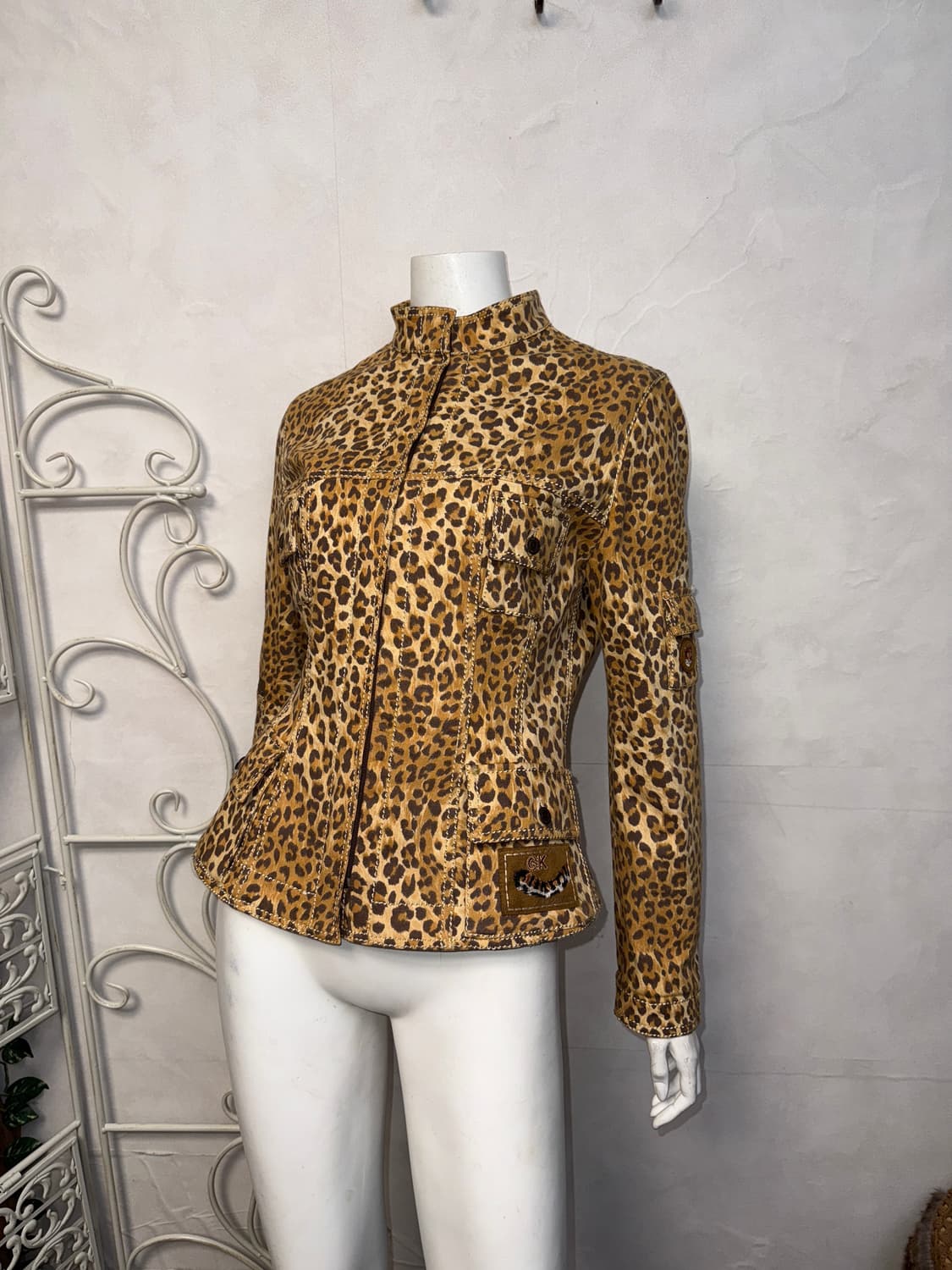 GK brown leopard pocket detail zipup jk 상품이미지1
