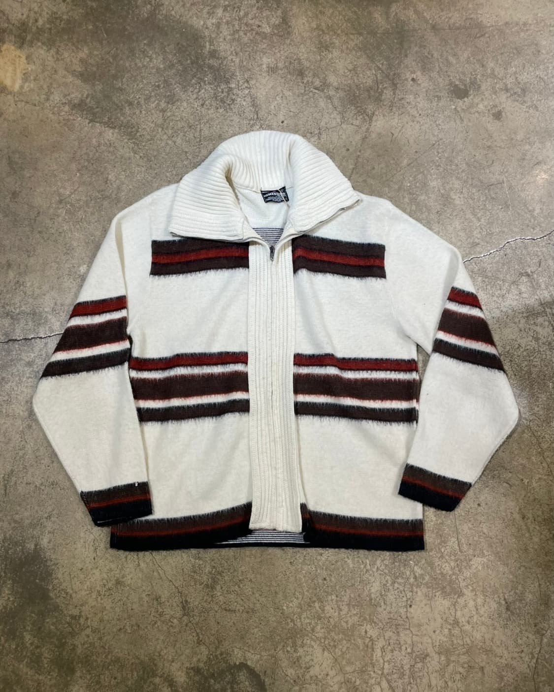 60‘s Dimension 스트라이프 니트 집업 (B5177) 상품이미지1