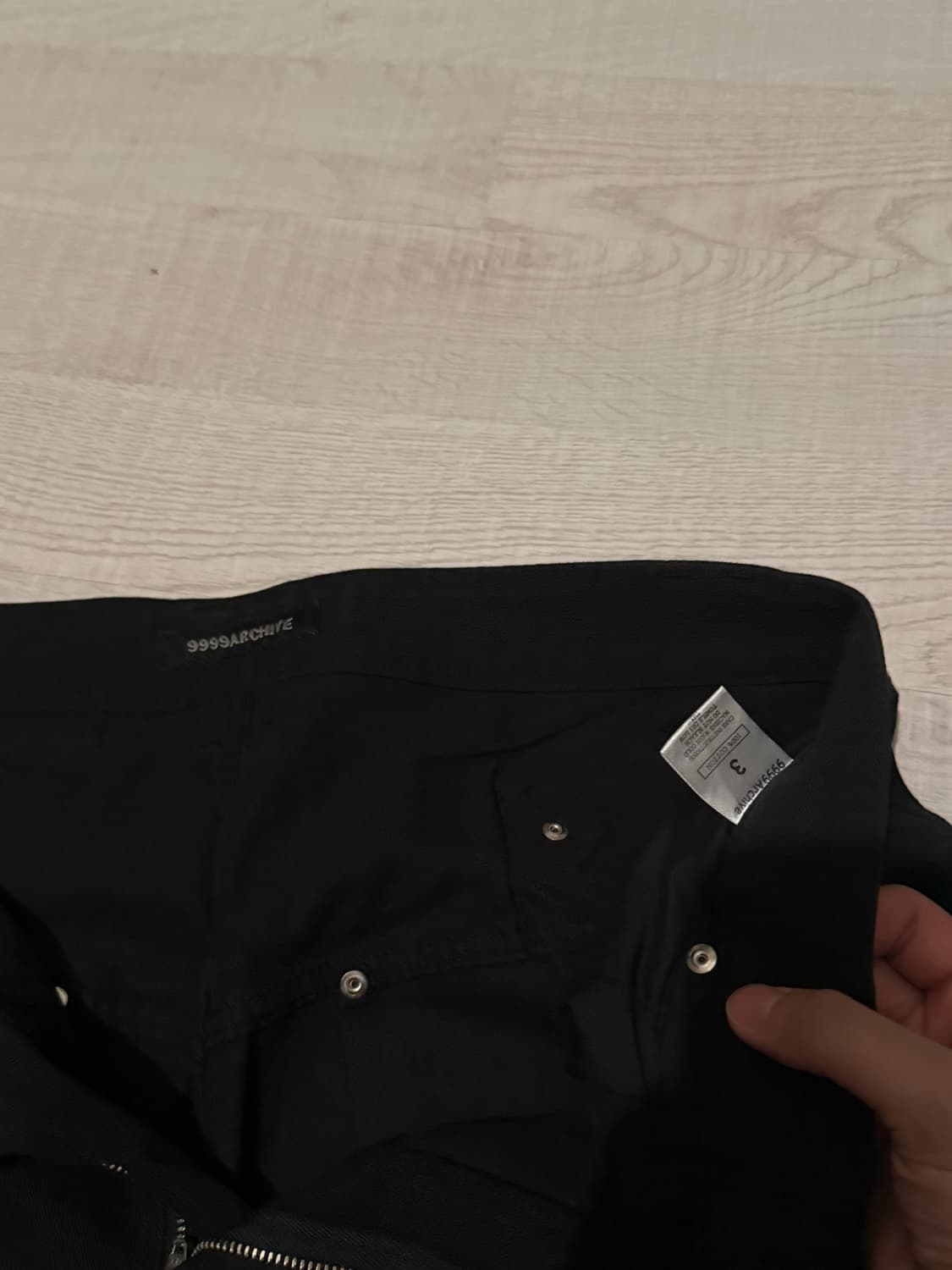9999아카이브 Technical Curved Jeans 3사이즈 상품이미지4