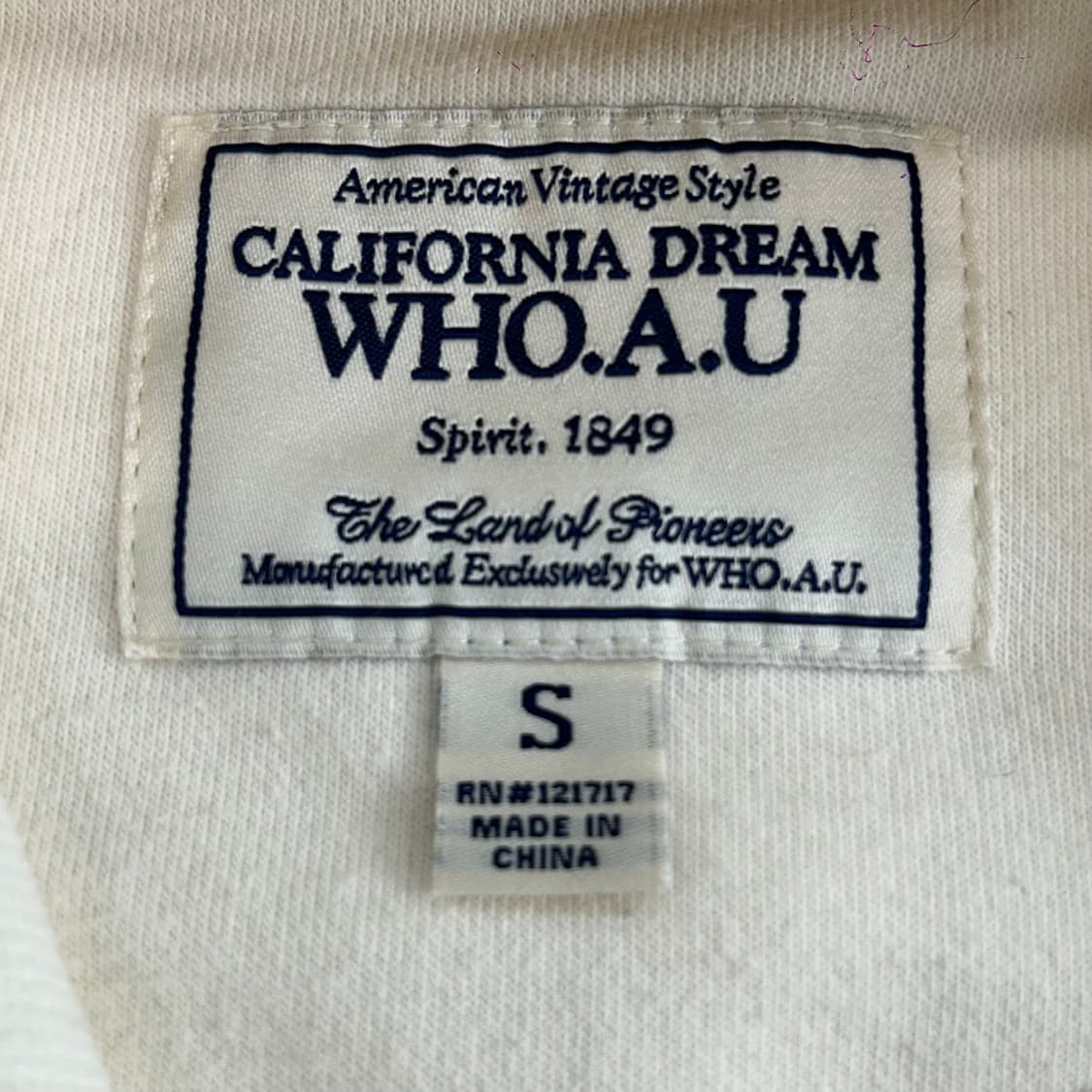 Who A U 후아유 아이보리 후드집업 상품이미지6