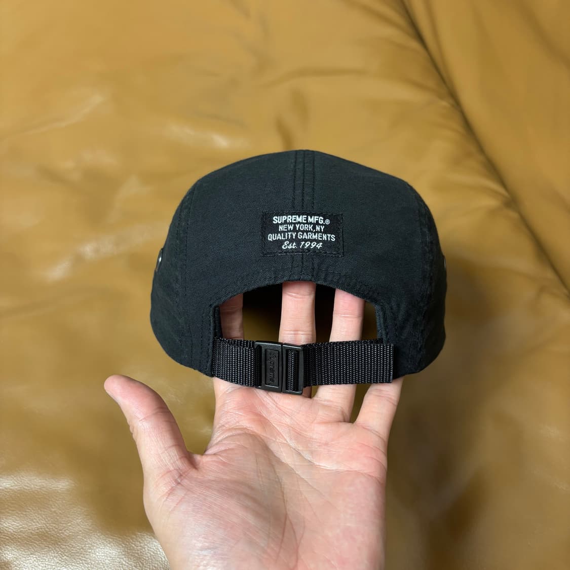 Supreme 슈프림 밀리터리 워시드 블랙 캠프캡 모자 (Black) 상품이미지7