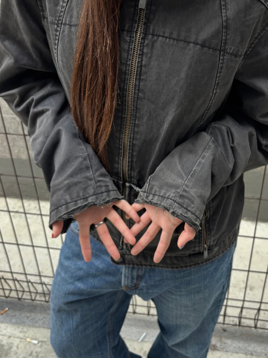 AX 알마니 익스체인지 블랙 라이더 자켓 상품이미지6