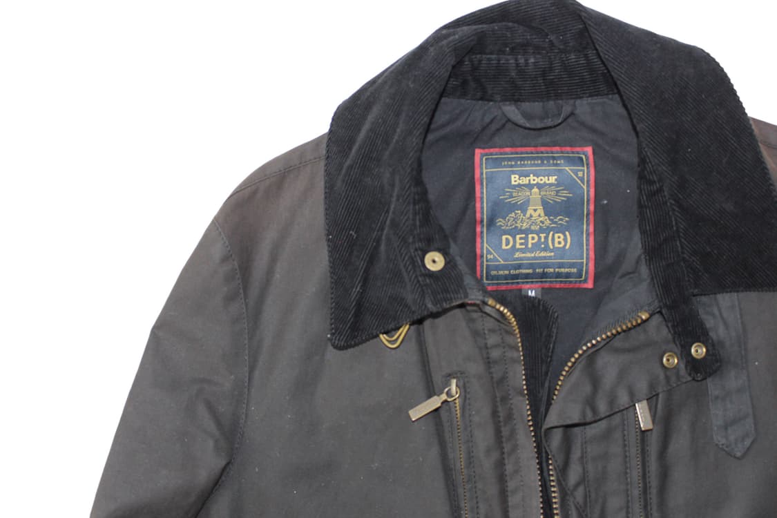 Barbour Dept(B) 바버 뎁트 히든 후드 왁스드 자켓 상품이미지2