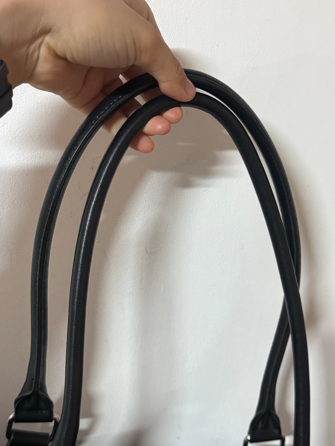 Matin Kim 마뗑킴 블랙 나일론 투포켓 숄더백 상품이미지6