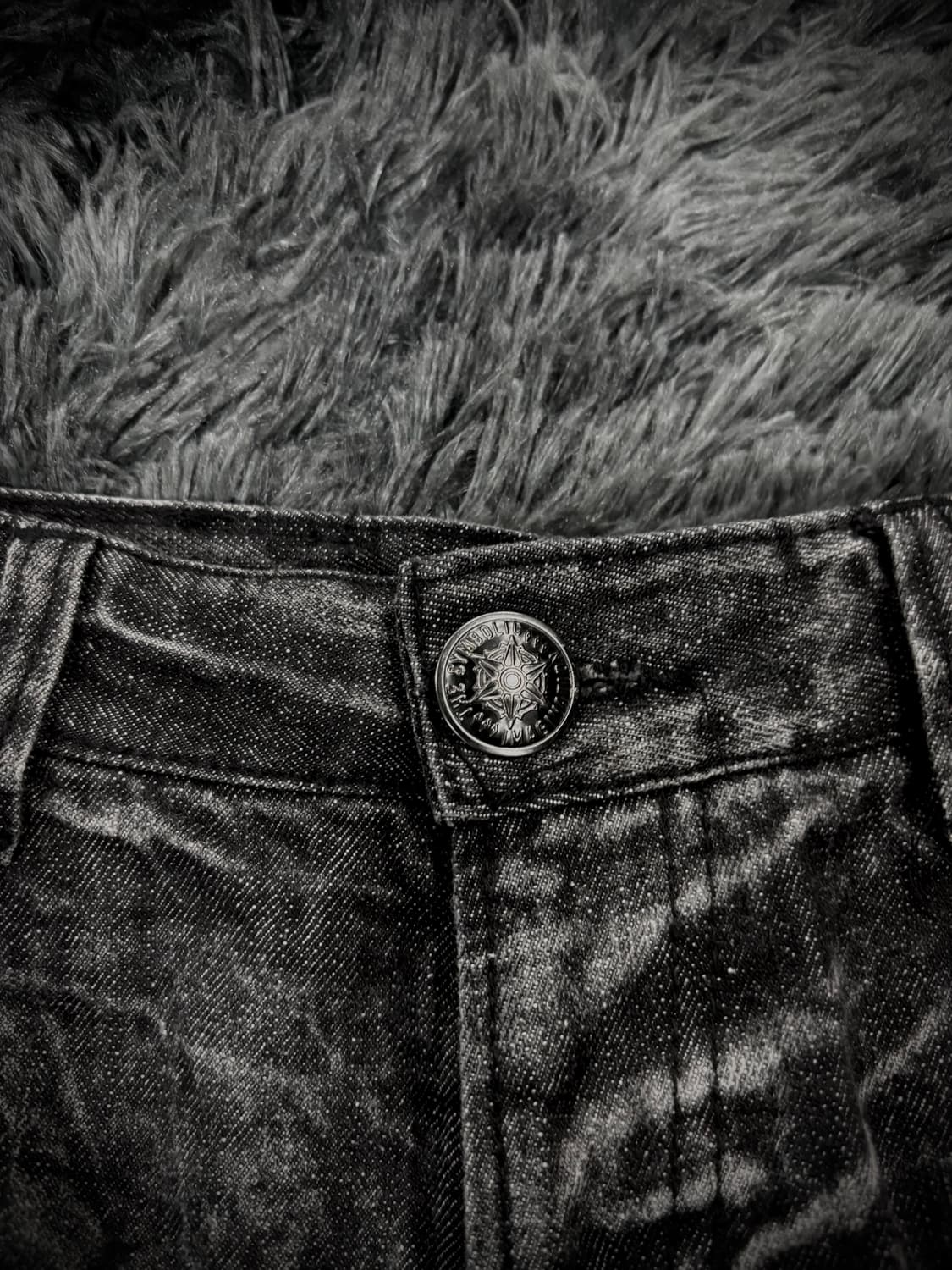 Sky Bomber 흑청 데미지 워싱 숏팬츠 상품이미지5