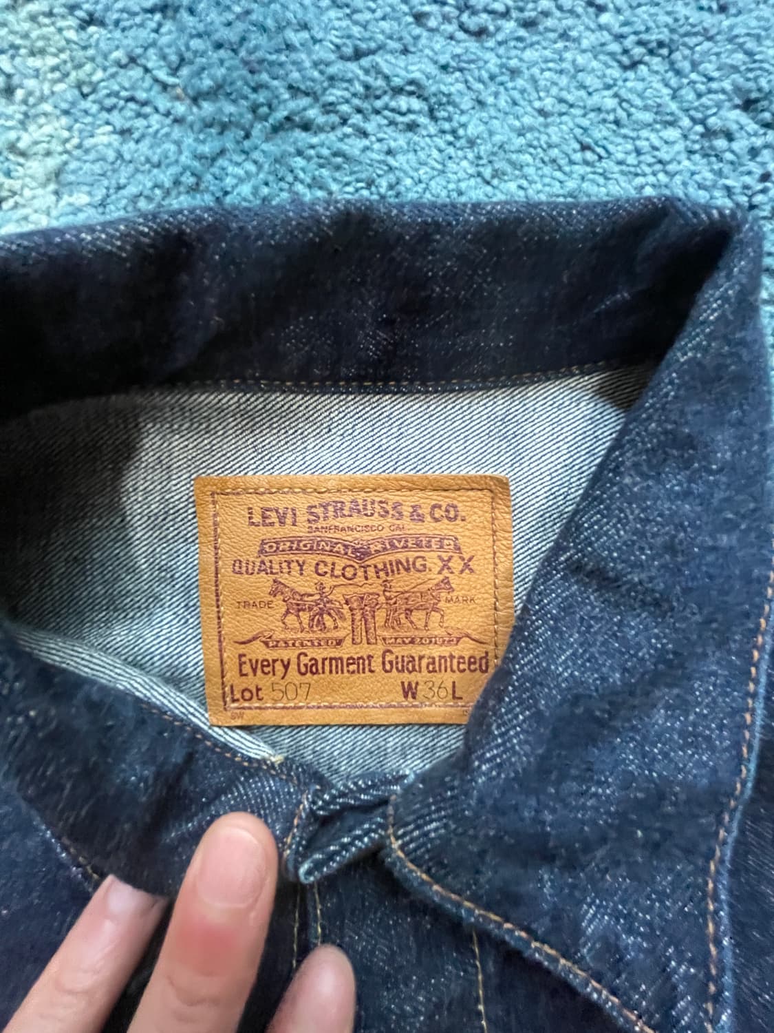 리바이스 Lvc 타입2 지쟌 콘밀  507 트러커 상품이미지2