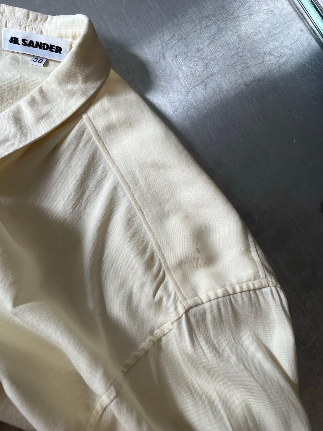 yellow silk shirt 상품이미지10