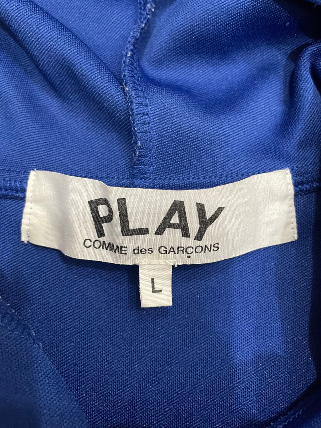 꼼데가르송 레드와펜 블루 후드집업 상품이미지7