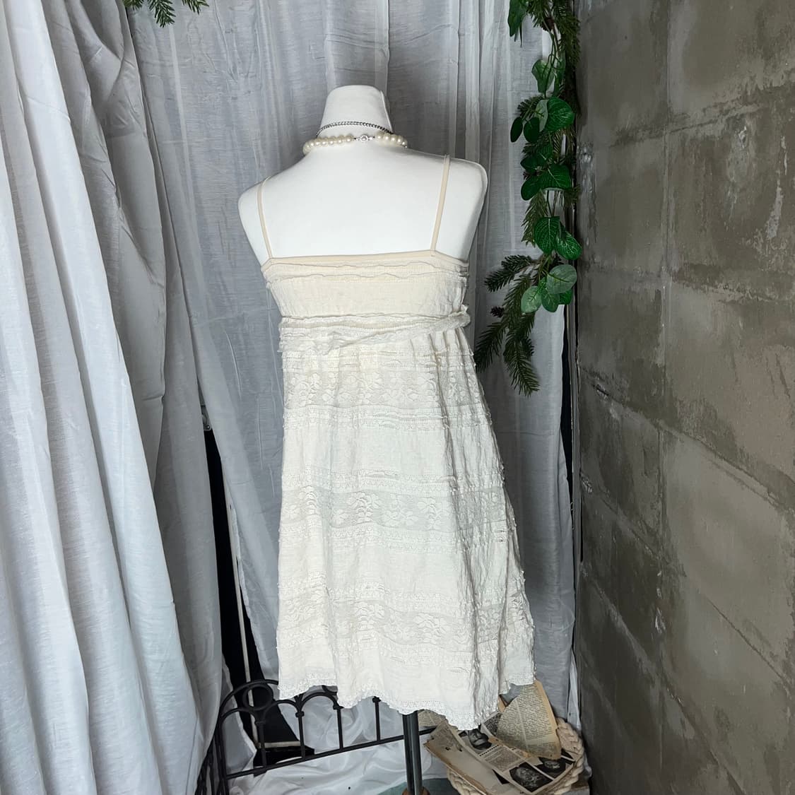 갸루 슬리브 나시원피스 상품이미지2