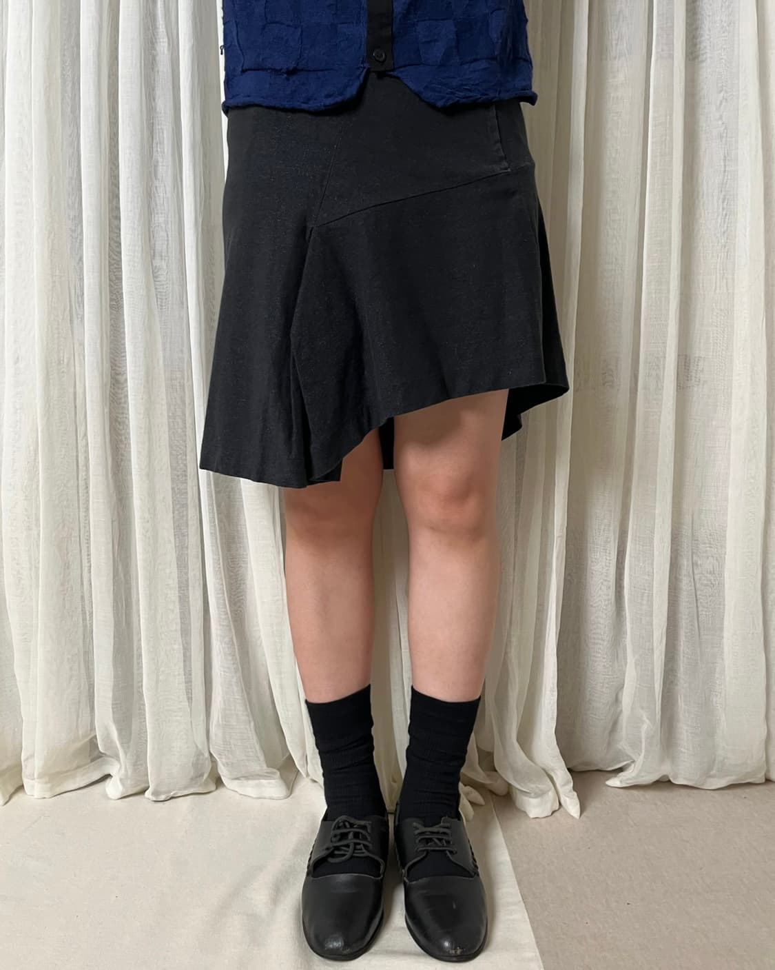 꼼데가르송 글리터 저지 스커트 comme des garcons 비대칭 상품이미지1