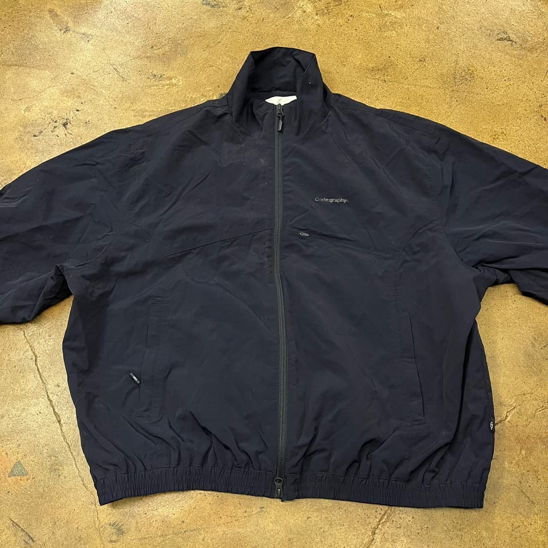[정품/L] Code:graphy 네이비 바람막이 자켓 b16 상품이미지2