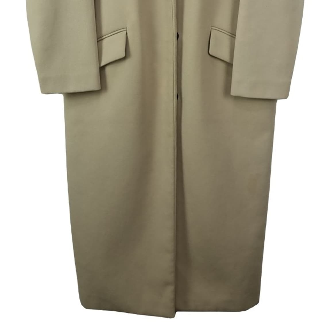 [MSGM] 히든버튼 오버사이즈 모직 롱 코트 베이지 P01564 상품이미지5