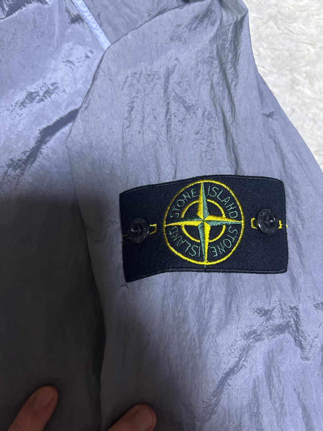 [S, 새상품급] 스톤아일랜드 나일론 메탈 바람막이 상품이미지3