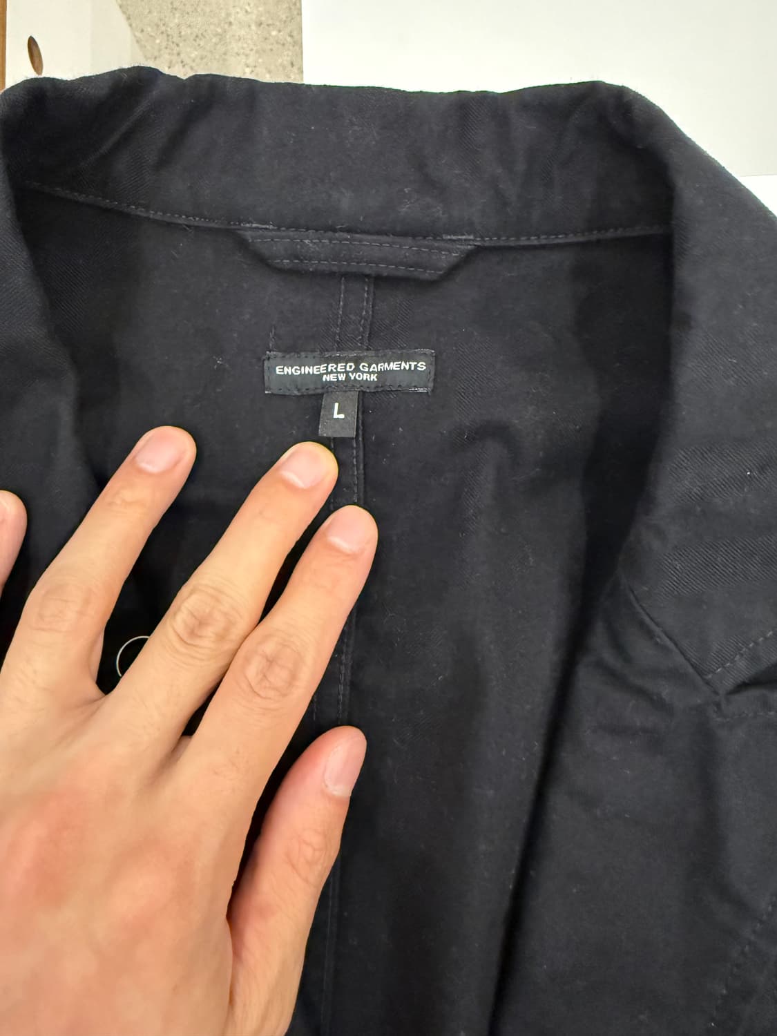 엔지니어드 가먼츠 bedford jacket 블랙 라지 상품이미지5
