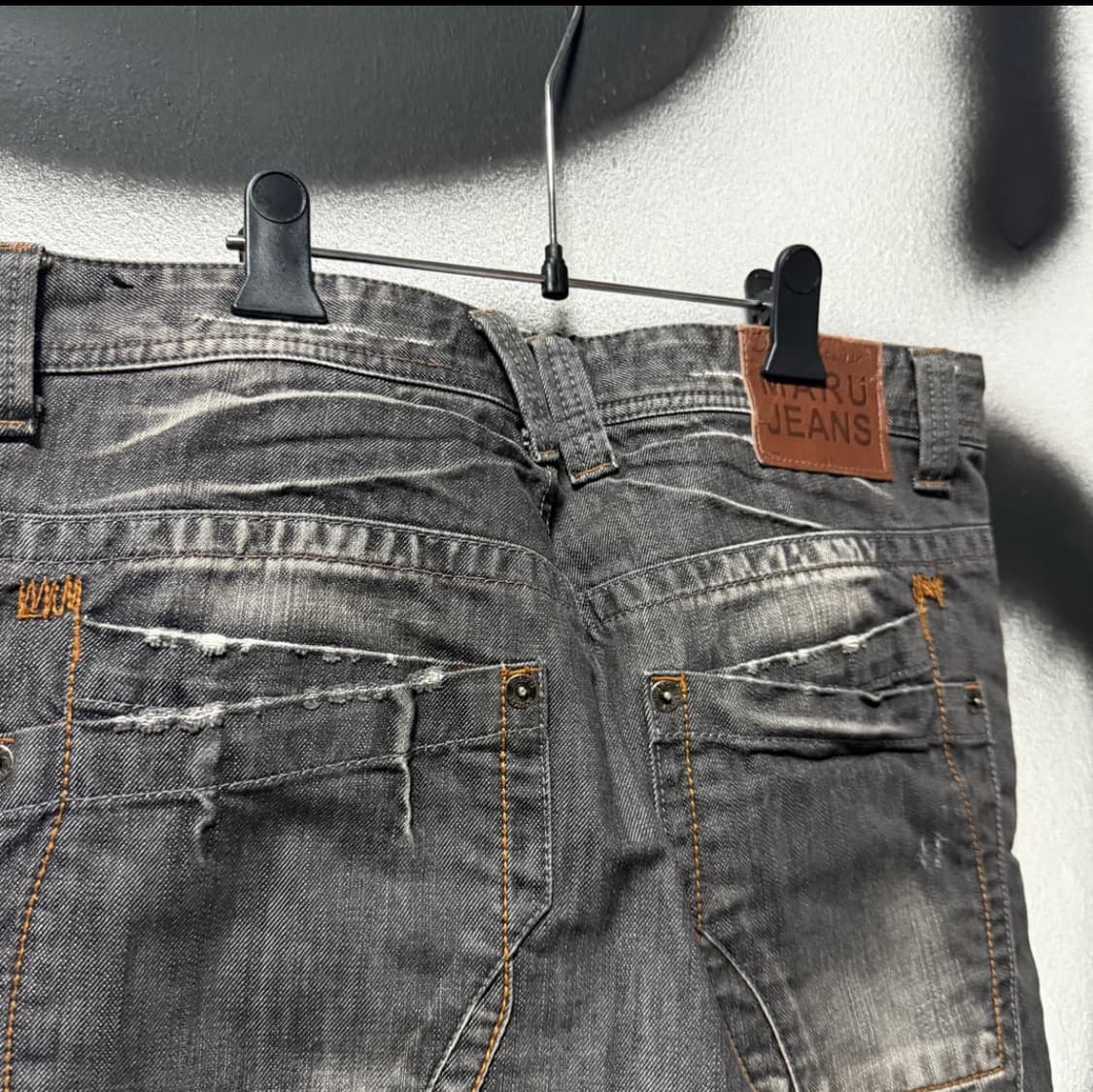 VTG 빅사이즈 스톤워싱 와이드 데님 팬츠 상품이미지3