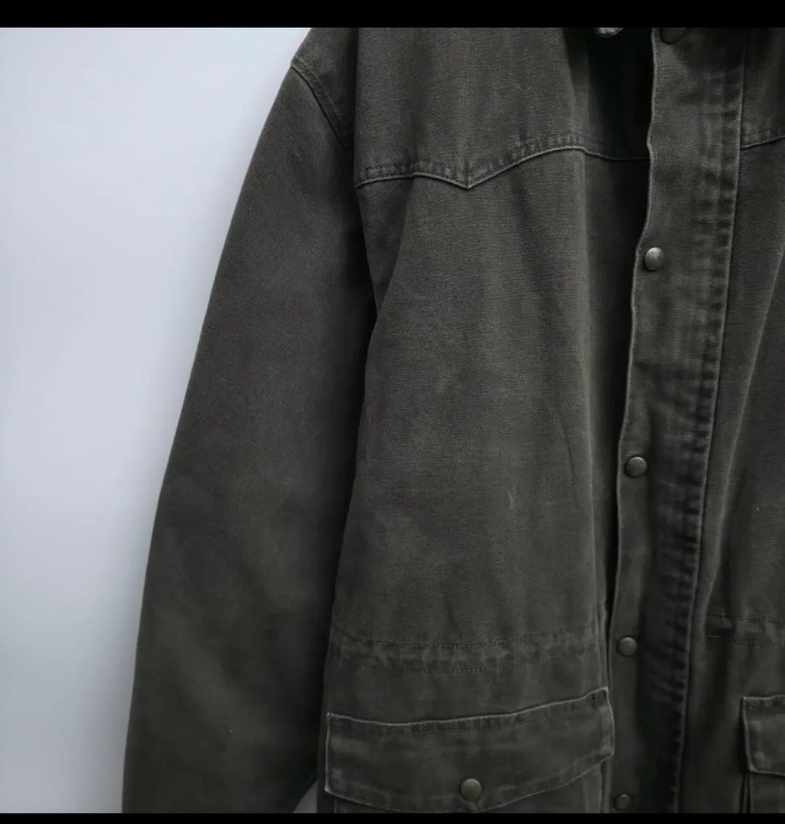 칼하트 브라운 워크 초어 자켓(L, made in USA) 상품이미지5