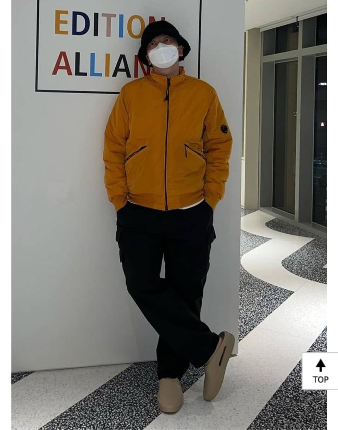 cp컴퍼니 이동휘 오렌지 패딩 105 상품이미지1