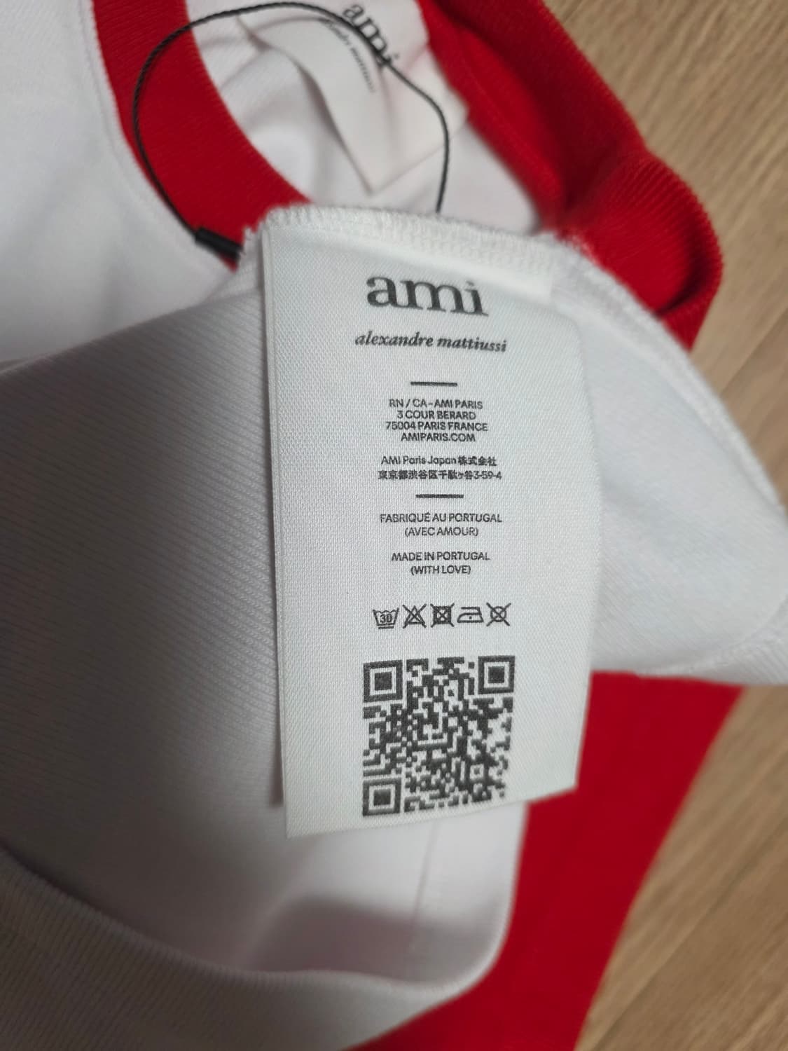 아미 하트로고 코튼반팔티/UTS005.JE0010 상품이미지6