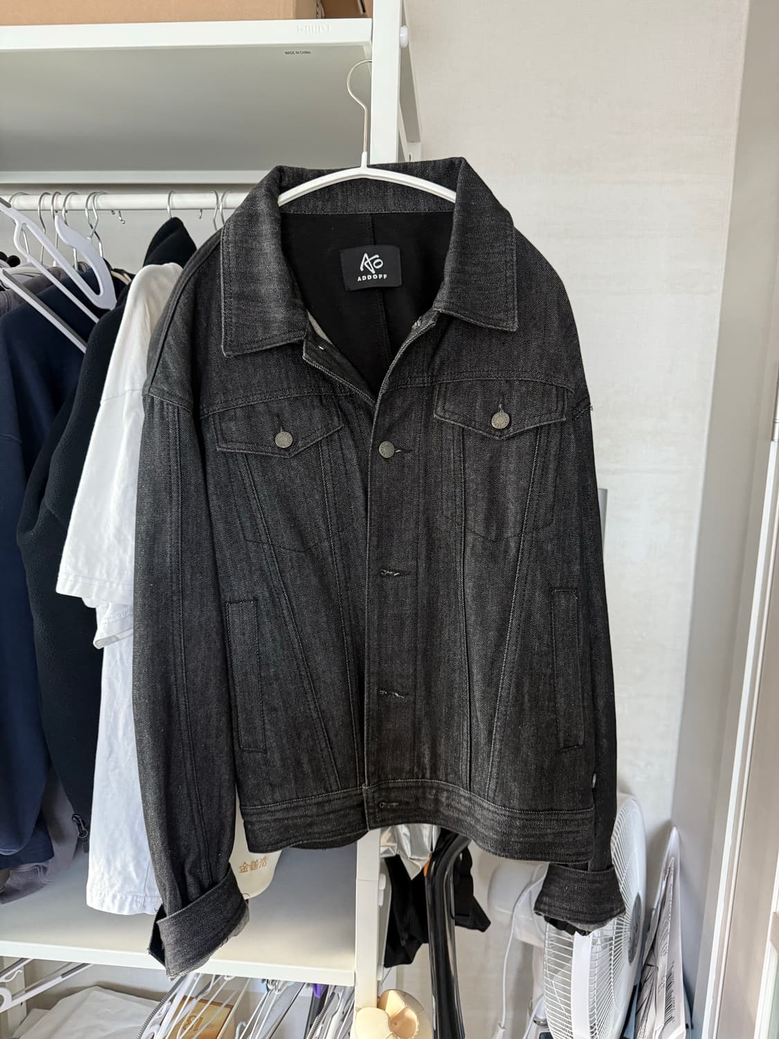 애드오프 믹스드 데님 자켓 m 상품이미지2