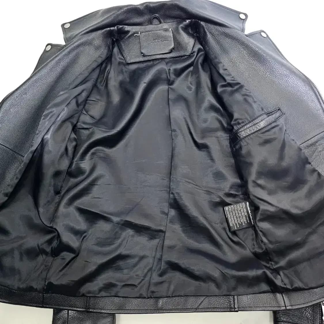 비바스튜디오 블랙 가죽 라이더 자켓~55 상품이미지9
