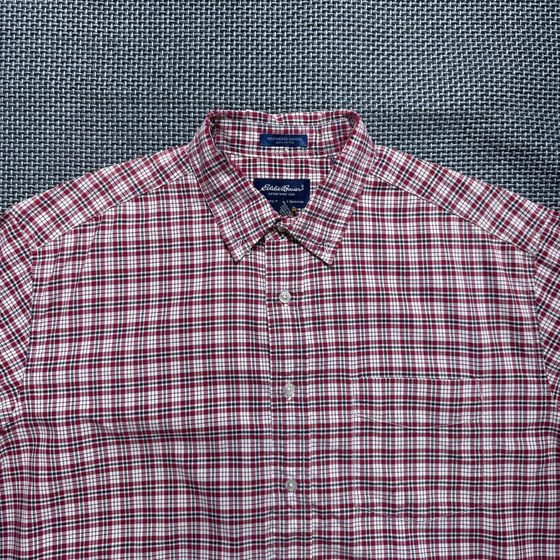 빈티지 에디바우어 체크 반팔 셔츠(kold_8453) 상품이미지2