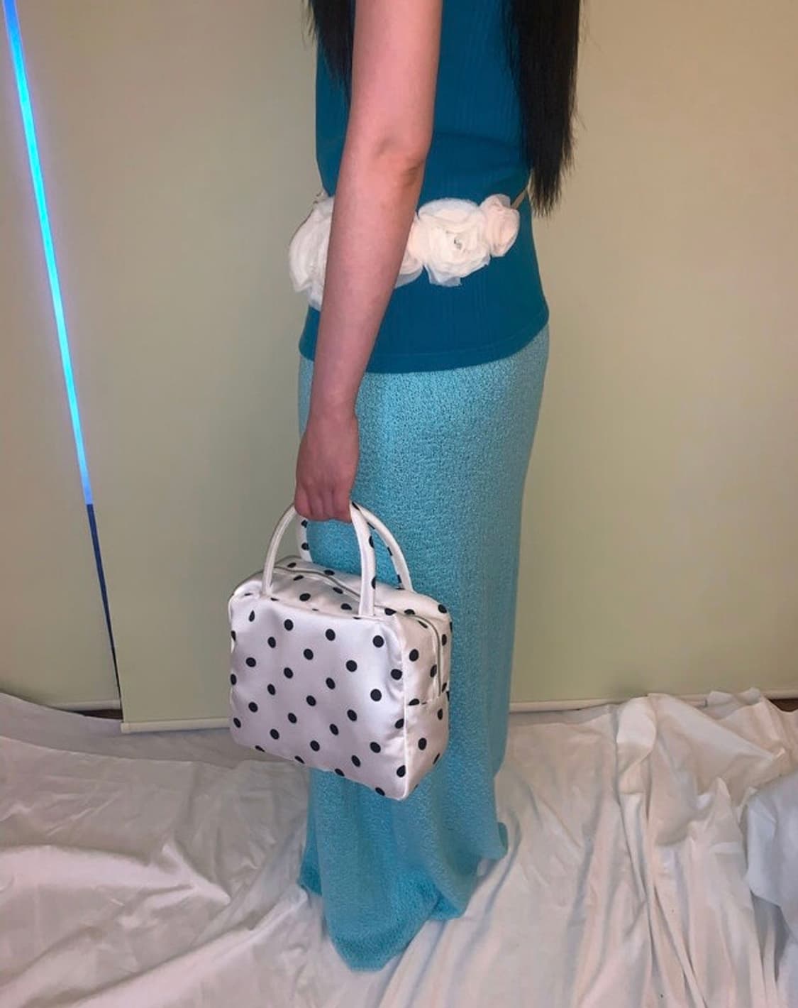 피치바스켓마켓 도트토트백 화이트 구합니다ㅠ 상품이미지1