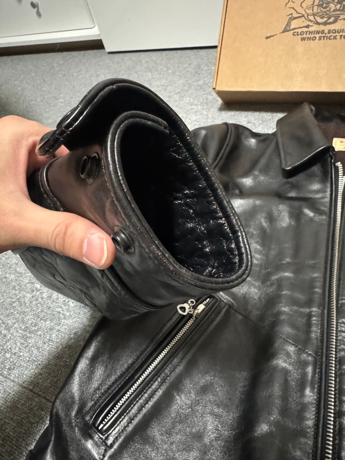 리얼시몬스 중홀랜드 홀스하이드 레더자켓 L 상품이미지5