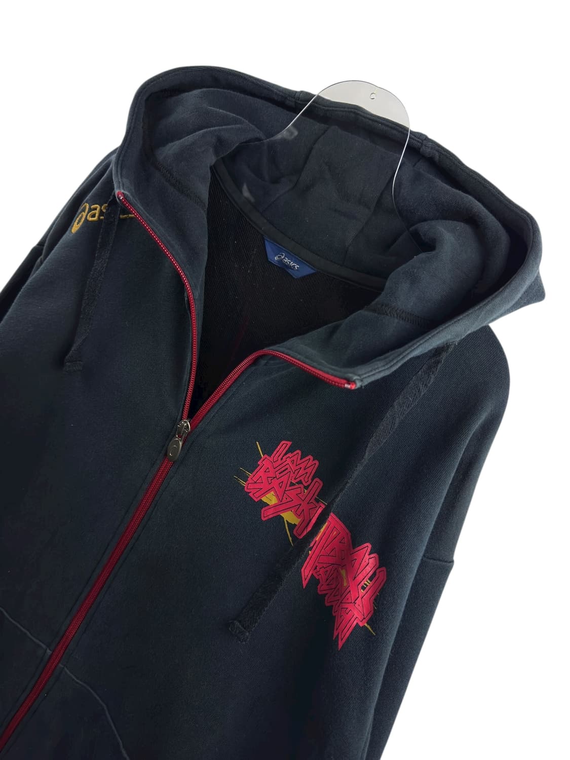 아식스 블랙레드 후드집업1286 상품이미지3