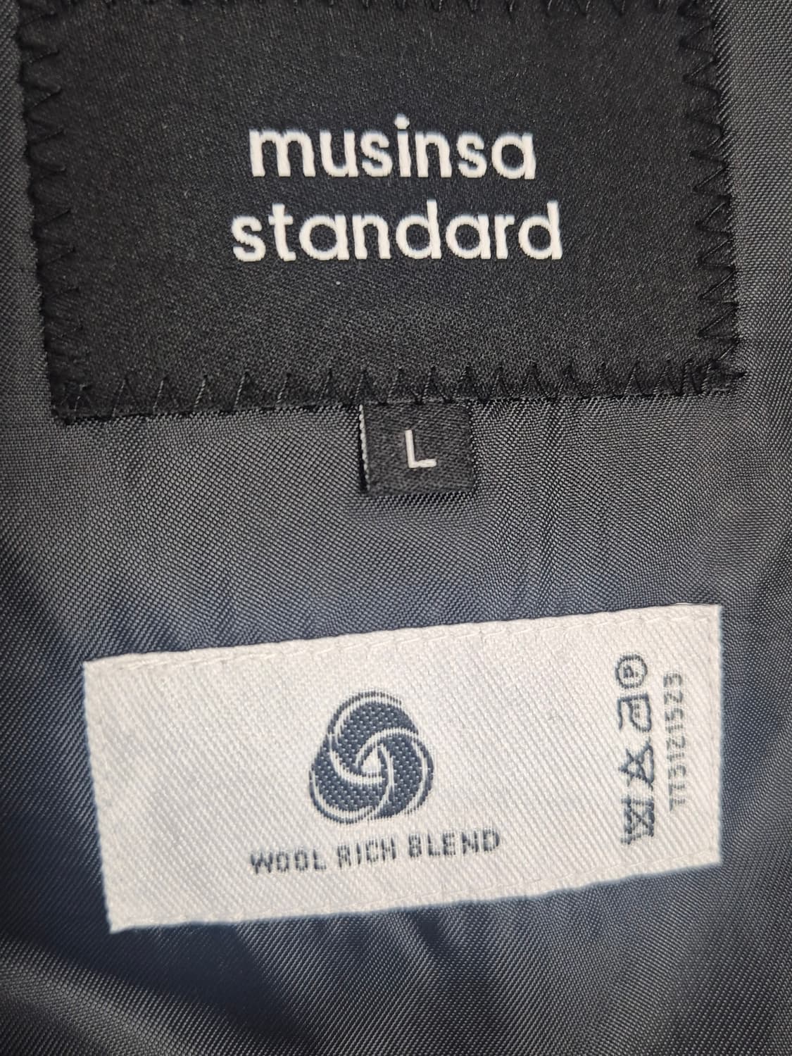 무신사 울 블레이져 L (새상품) 상품이미지7