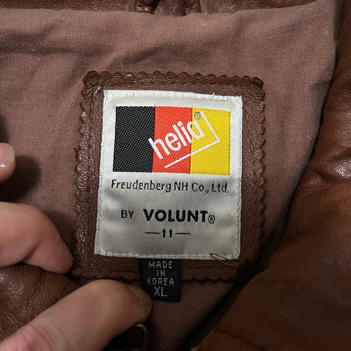 플래닛 할리우드 90s 양가죽 봄버 바시티 가죽자켓 XL/105 상품이미지6