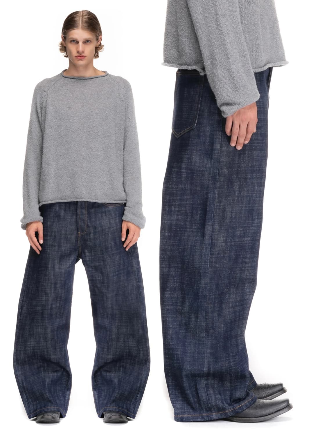 노페이스스튜디오 헤비 스트럭쳐 루즈 생지데님 S 상품이미지2