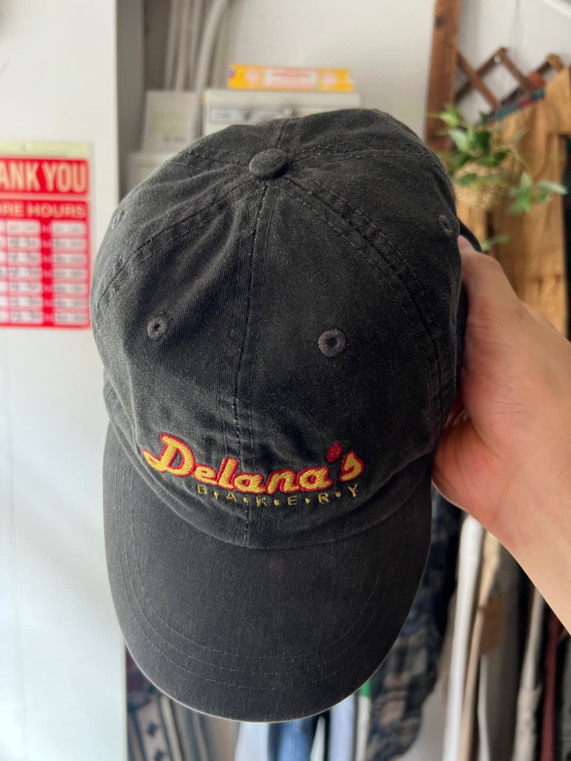 USA 빈티지 Delana's 베이커리 블랙 볼캡 상품이미지3
