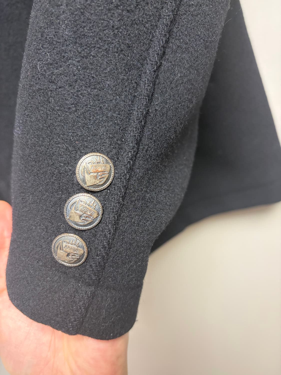 재팬메이드) 더블탭스 은장 피코트 블랙 L 100-103 상품이미지4