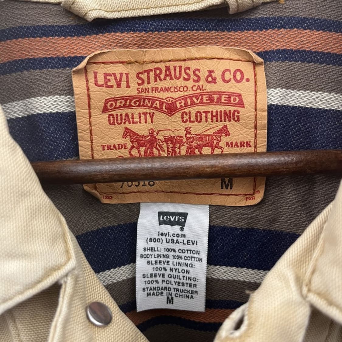 리바이스 컨트리 레트로 빈티지 오트밀 데님자켓 M C10834 상품이미지5