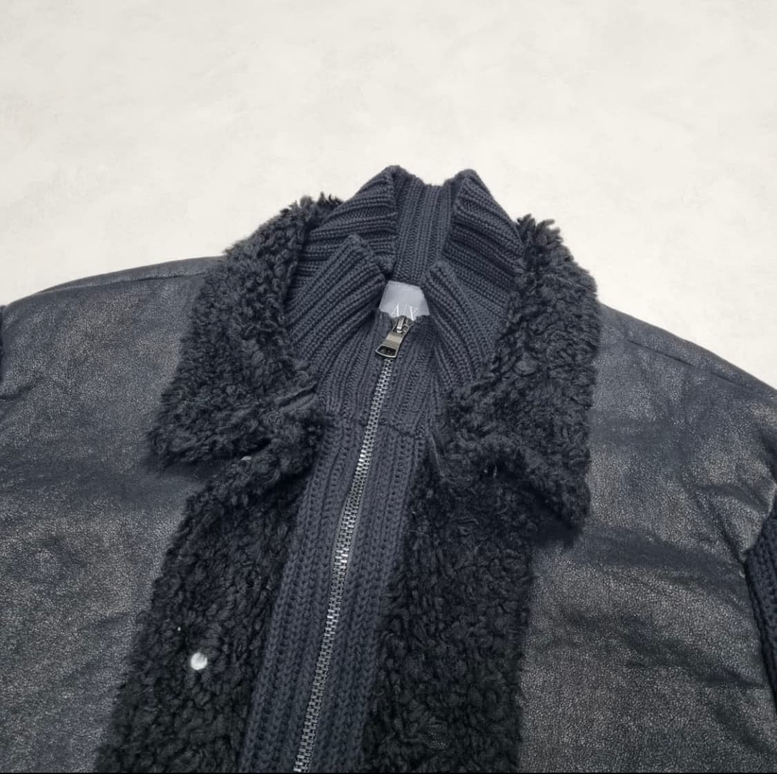 아르마니 익스체인지 무스탕 니트 자켓 -L 상품이미지2