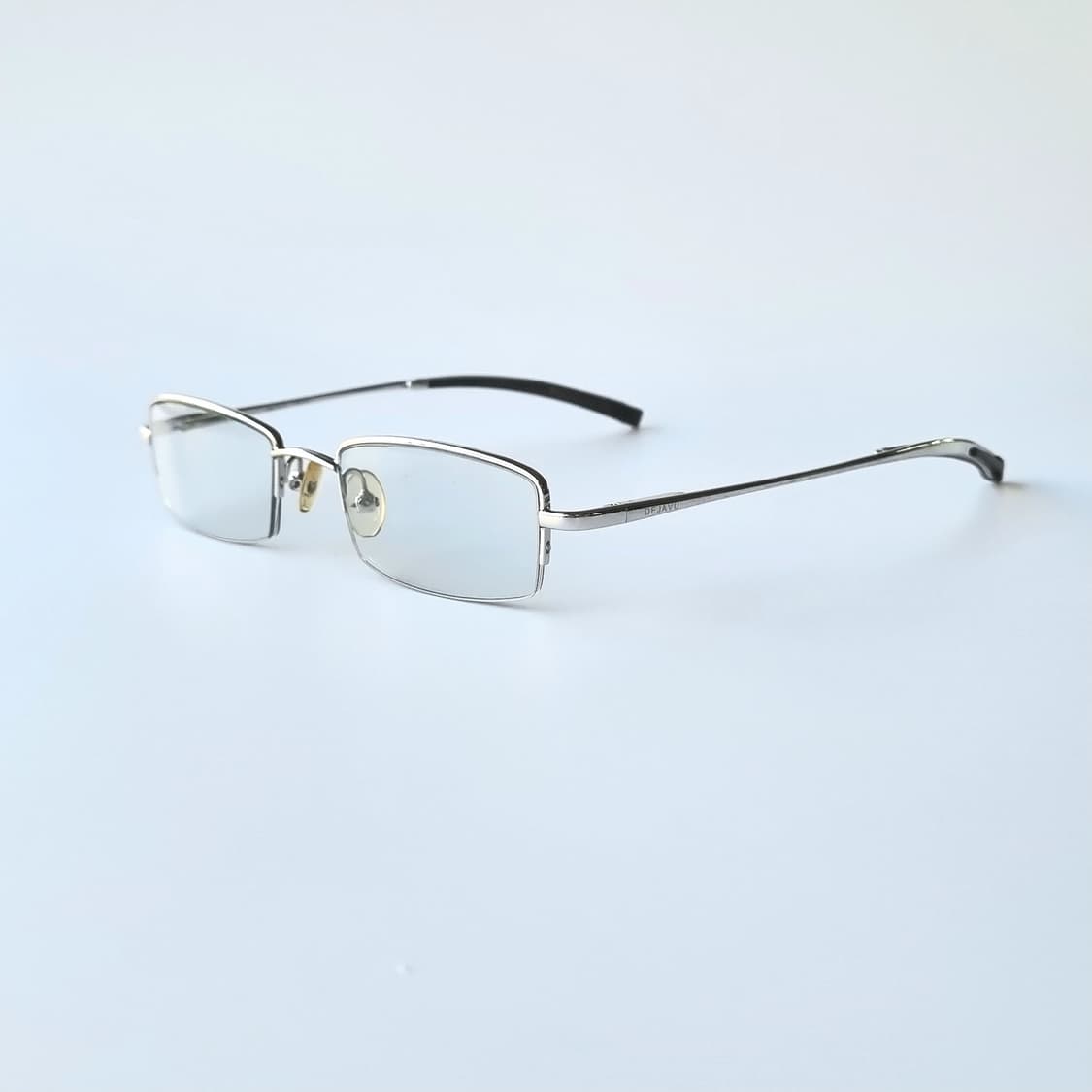 데드스탁 반무테 사각 실버 스퀘어 안경테 303 상품이미지3