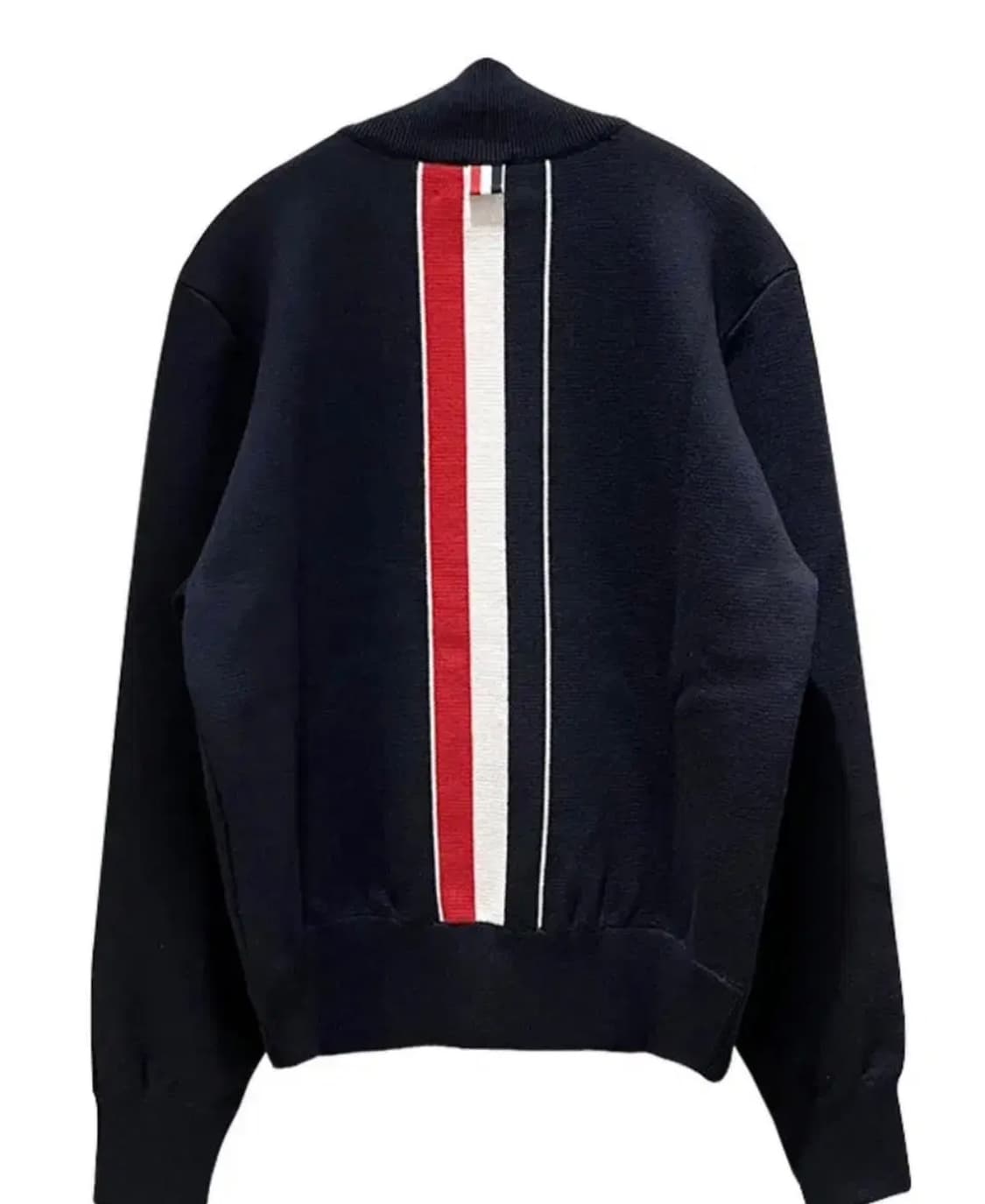 [미개봉 새상품] 톰브라운 메리노울 백삼선 니트집업 네이비 2사이즈 상품이미지8