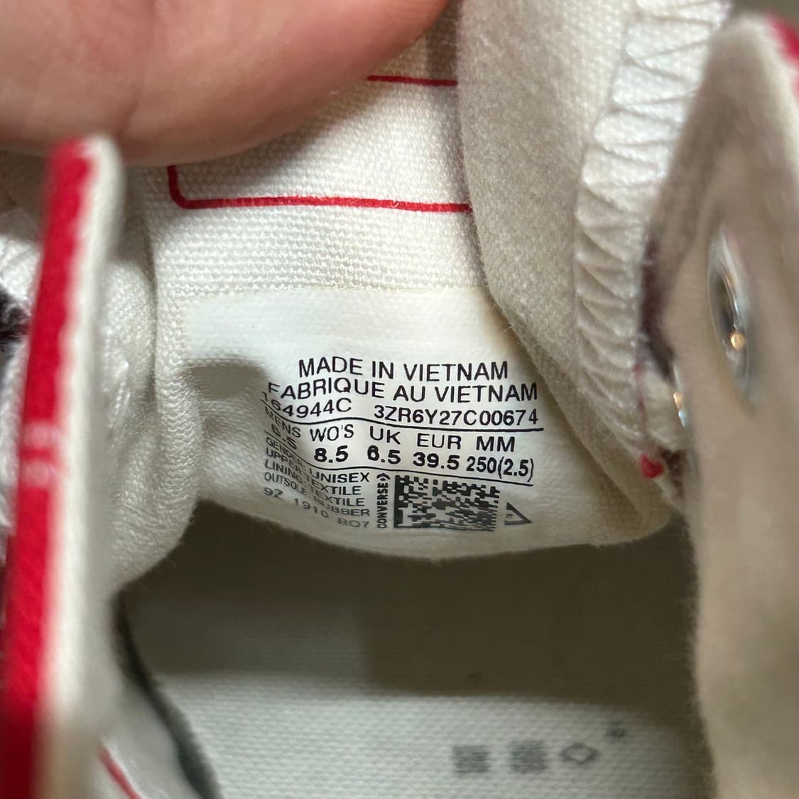 250) 컨버스 척테일러 척 70 스니커즈 신발 레드 상품이미지10