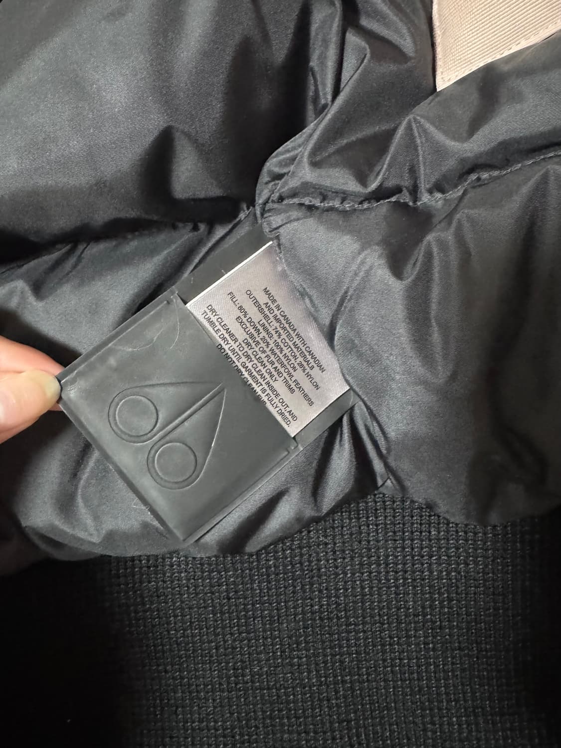 무스너클 대비 봄버 로즈 스모크 더블유 패딩(한정판) 상품이미지8