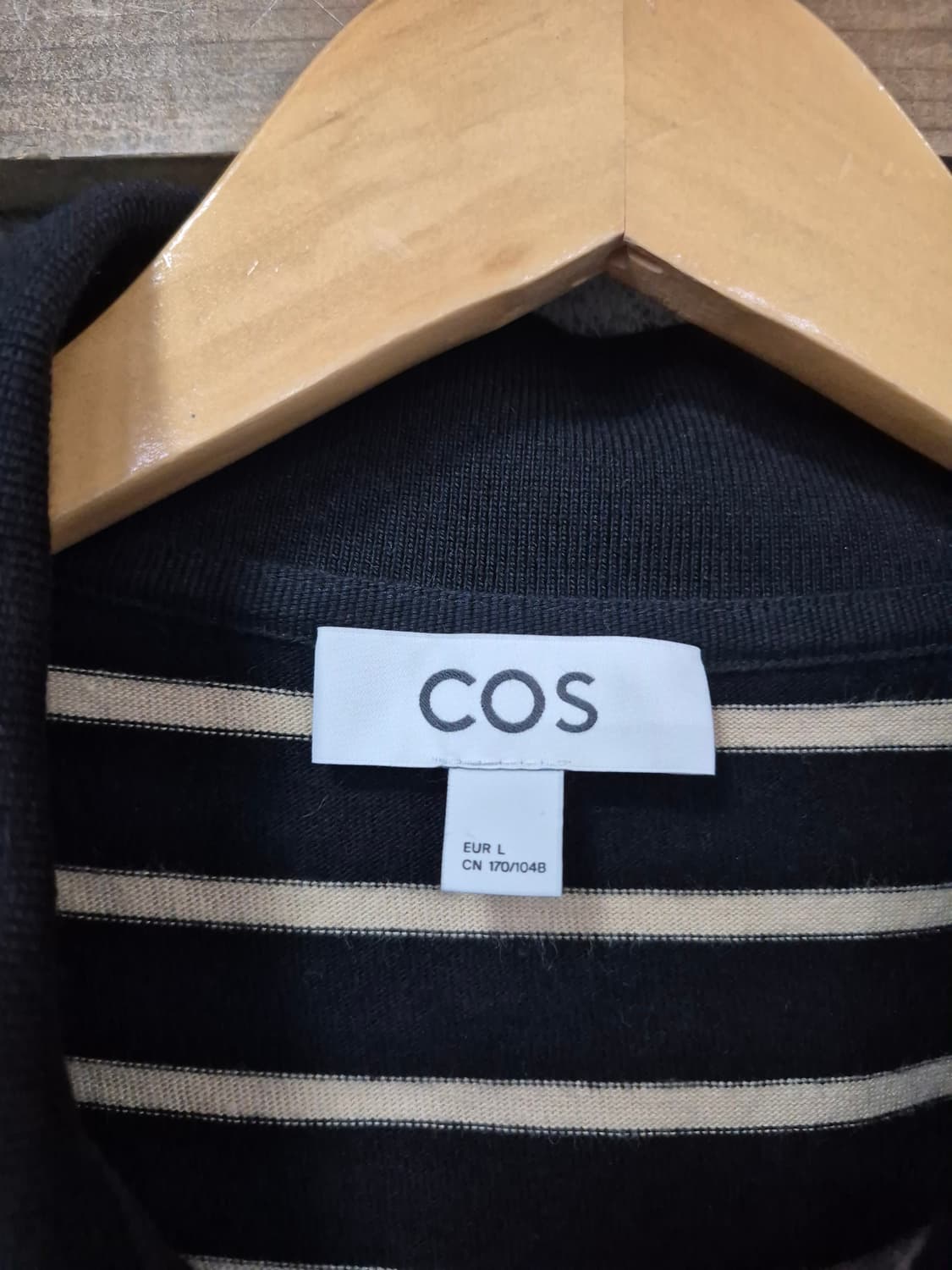  COS 릴랙스 박시 스트라이프 롱슬리브 폴로셔츠 상품이미지6